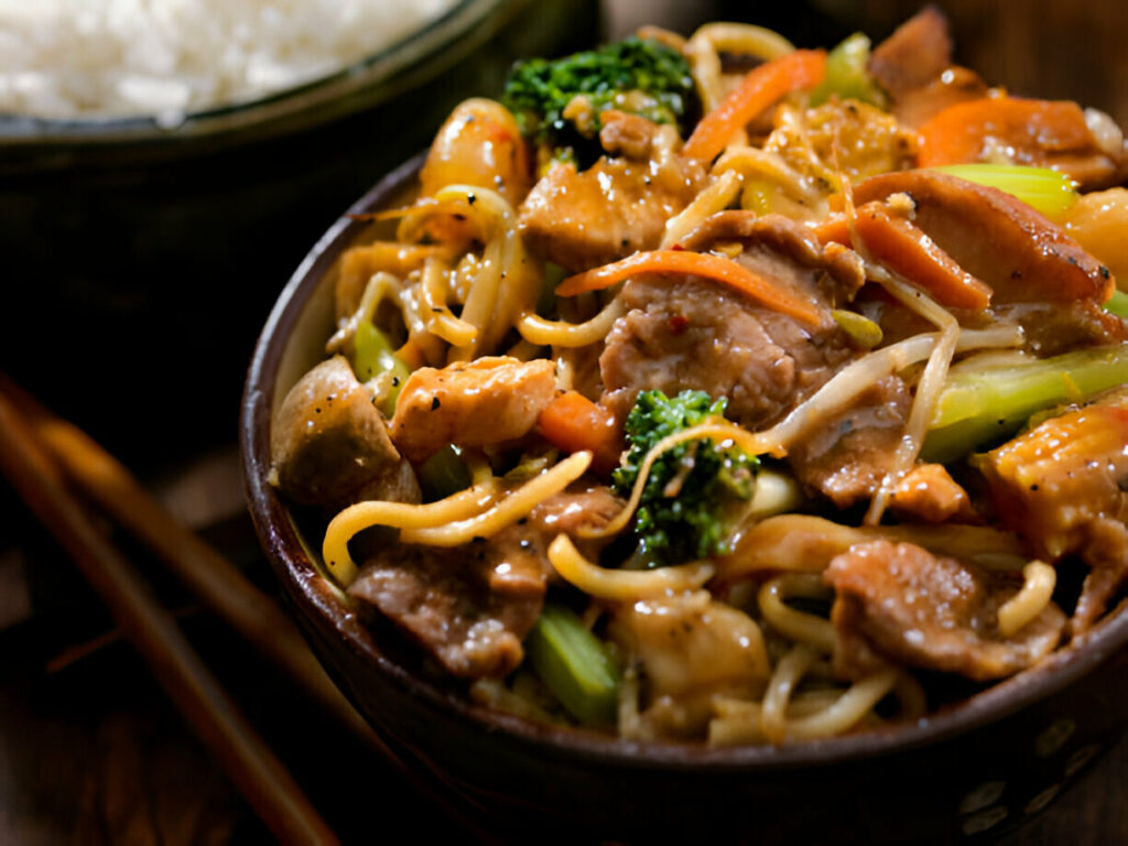 Garlic Beef and Broccoli Lo Mein Recipe